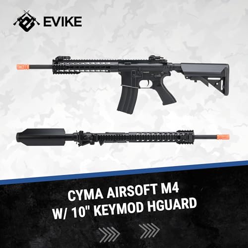 Sport Airsoft M4 Rifle with 10" KeyMod Rail - Black