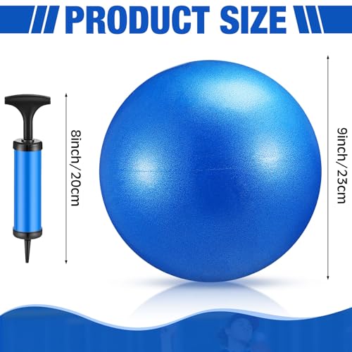 2 Pcs Baseball Swing Trainers with Pump – Blue | Hitting Ball Set for Pitching Practice