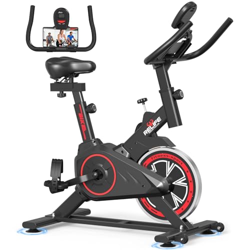 Quiet Exercise Bike for Home - Friction Stationary Bike - Black
