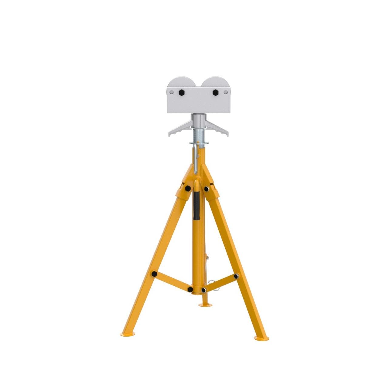 Vevor 0.5-12 inch Adjustable Height 32"-55" 2500Lb Capacity Portable High Pipe Stand with Roller Head Fold A Trailer Jacks : Industrial & Scientific