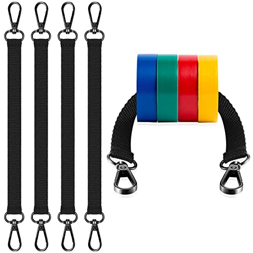 4 Pack Electrical Tape Holder Straps with Metal Buckles