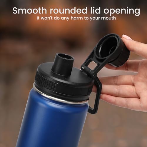 Replacement Spout Lid for Wide Mouth Hydro Flask - Black