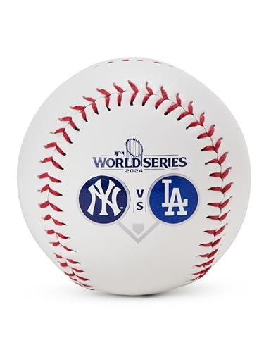 2024 World Series Commemorative Baseball - Dodgers vs. Yankees - White/Navy