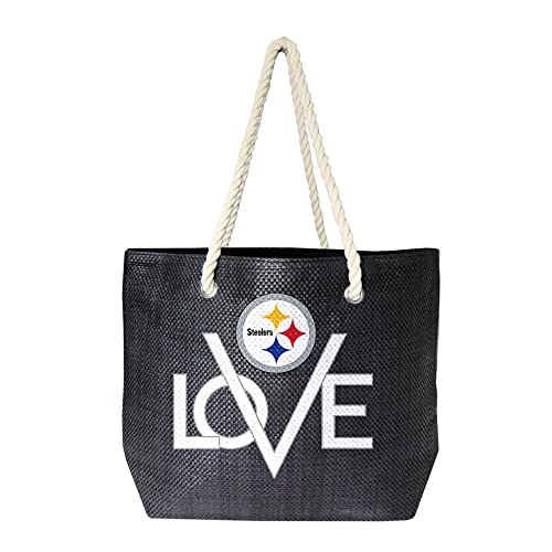 Pittsburgh Steelers Love Tote Bag - Eco-Friendly Rope Design