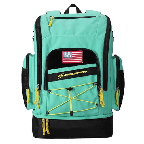 Waterproof Swim Backpack with Shoe Compartment - 35L Capacity