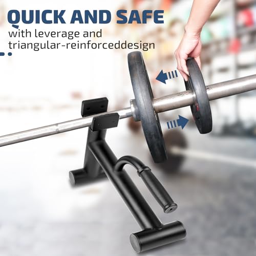 Lovind Deadlift Jack Barbell Stand 600lbs Capacity for Weightlifting Home Gym
