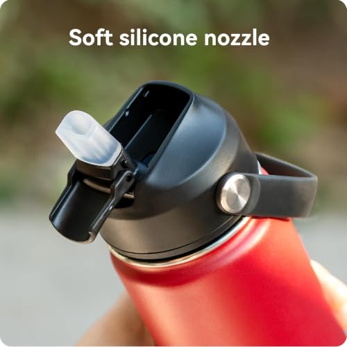 Prurex 1 Pack Straw Lid with Silicone Nozzle for Hydro Flask Wide Mouth Bottles