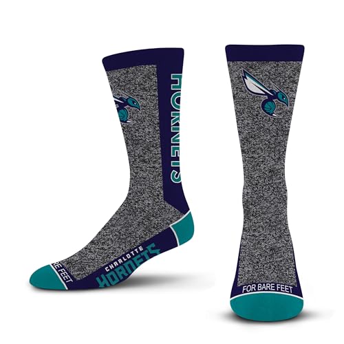 Charlotte Hornets Marble MVP Crew Socks - Large
