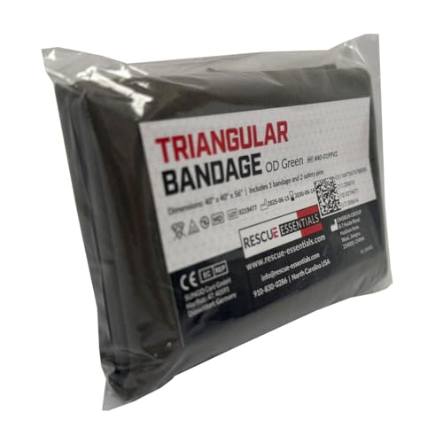 Triangle Bandage with Safety Pins - 40” x 40” x 56”