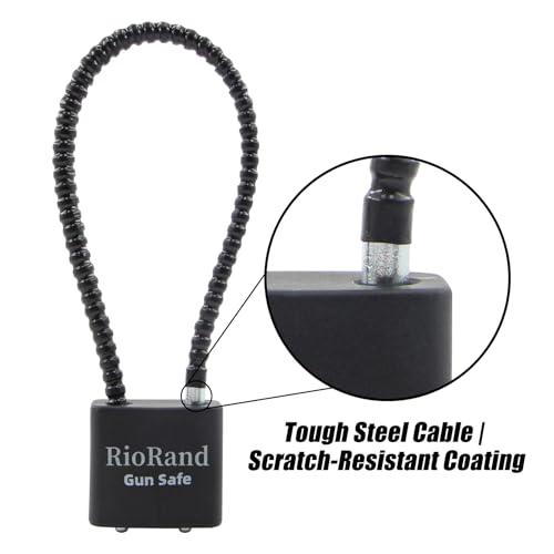 Keyed Alike Cable Gun Lock - 8.5" & 15" Sizes - 3 Keys Included