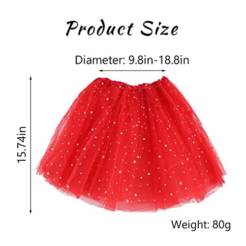 DRESBE Red One Size LED Glow Tutu Skirt for Women - Light Up Party Neon