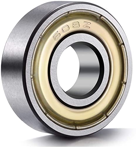 608Z Sealed Deep-Groove Ball Bearings - 8x22x7mm, 10 Pack