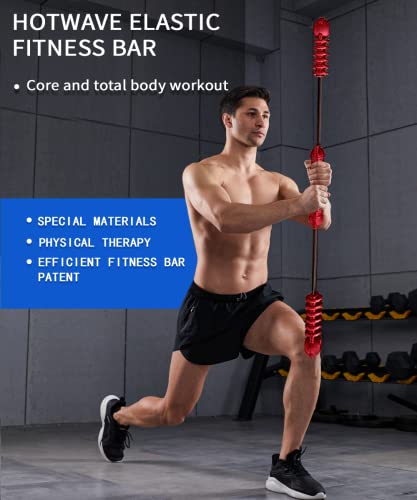 HOTWAVE Elastic Fitness Bar Red – Shoulder & Core Strength Training