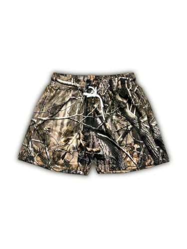 Men's Lightweight Quick-Dry Mesh Running Shorts - Real Tree Print
