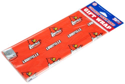 Louisville Cardinals NCAA Gift Wrap - Holiday Wrapping Paper