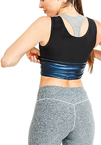 Slimming Sauna Tank Top for Women - Large/X-Large - Black