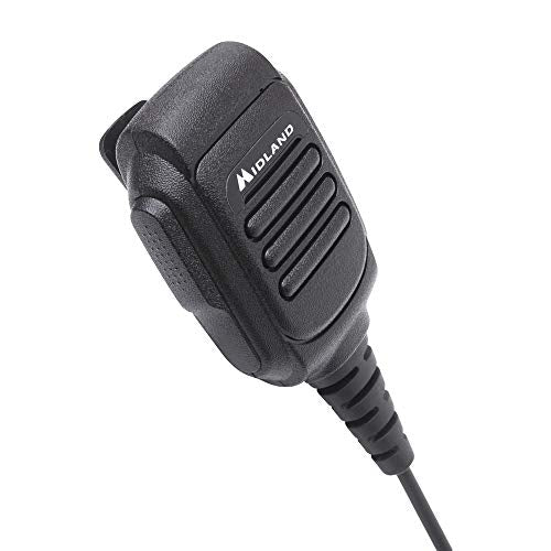 1-Pack Midland AVPH10 Handheld Two-Way Radio Shoulder Speaker Mic - Black