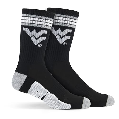 Youth NCAA Team Crew Socks - West Virginia Mountaineers 3 Pack