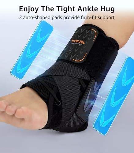 Slim-Fit Ankle Brace with Auto-Shaped Pads - Adjustable Support