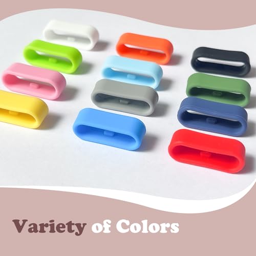 Multi-Color Silicone Band Keeper Fastener Rings for Magic Bands