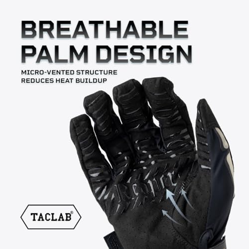 Reaper Skeleton Gloves - Lightweight, Anti-Slip, Large Dark