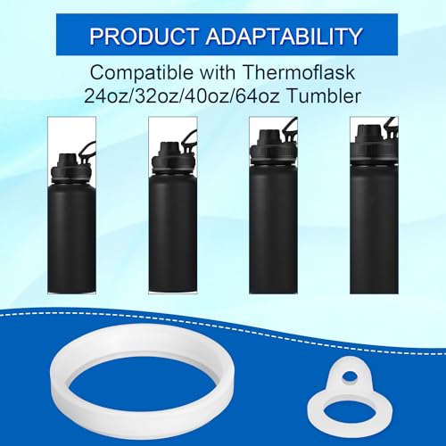 Water Bottle Lid Replacement Gasket for Thermoflask 24/32/40/64oz - 13 Pieces