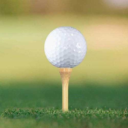 KFYIOE 300Pcs Bamboo Golf Tees, 2 3/4 & 3 1/4 Inch Dual Sizes - Unbreakable Wooden Tees for Men, Eco-Friendly Golf Accessories for Golfers