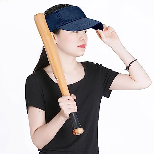 Adjustable Sport Visors Sun Hats - Navy Blue, One Size