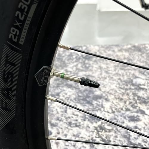 Aluminum Presta Valve Stem Caps for Road & MTB Bikes - Black (4 Pack)