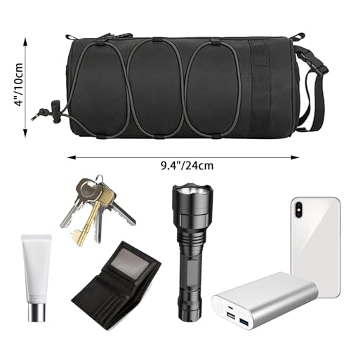 2.5L Waterproof Bike Handlebar Bag with Zipper & Strap