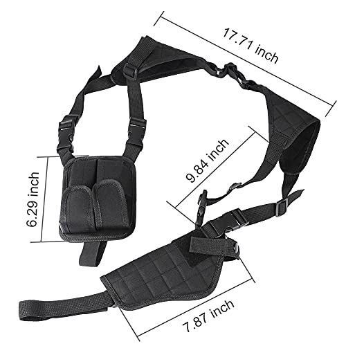 Adjustable Shoulder Holster - Durable Airsoft Gun Holster - Black