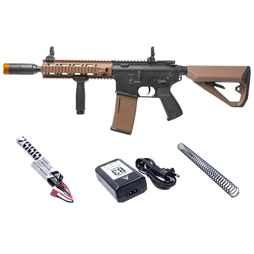 Tactical Airsoft AEG Starter Pack - 10" Polymer with Battery & Charger