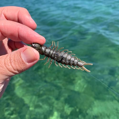 Juicy Hellgrammite Fishing Bait - Matte Black - 2.4"