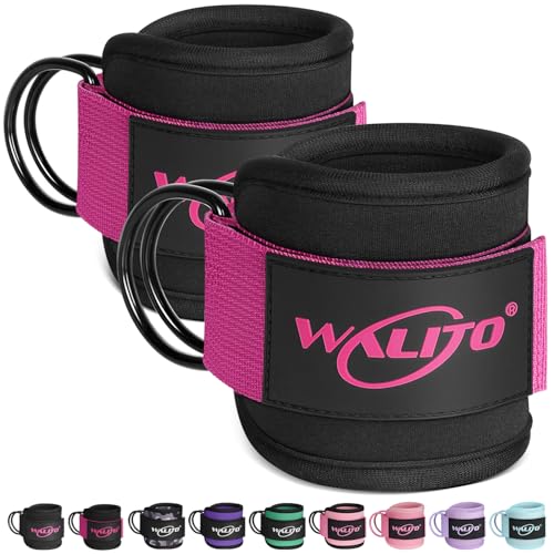 Walito Ankle Straps for Cable Machines Black Rose - Glute & Leg Workout Accessories
