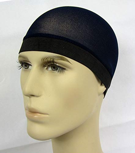 Wave Cap Stocking Wig Liner - Black, 2 Pack