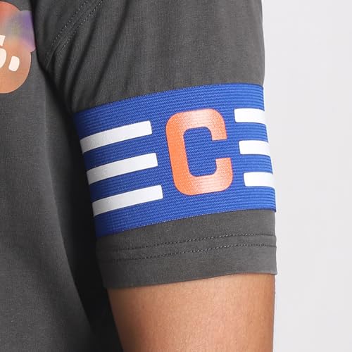 6PCS Adjustable Elastic Soccer Captain Armbands for Team Sports