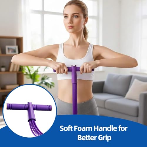 8-Tube Resistance Band with Handles for Home Workouts