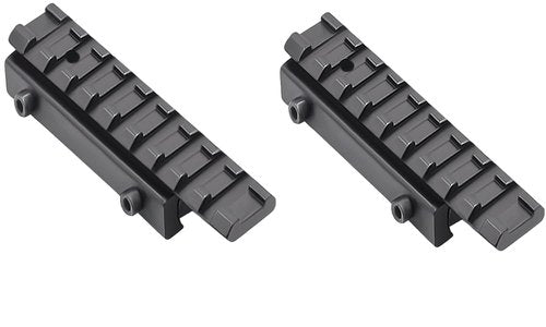 Gotical Low Profile 11mm / 3/8" Dovetail to Picatinny Rail Adapter Converter Durable Item (Pack of 2)