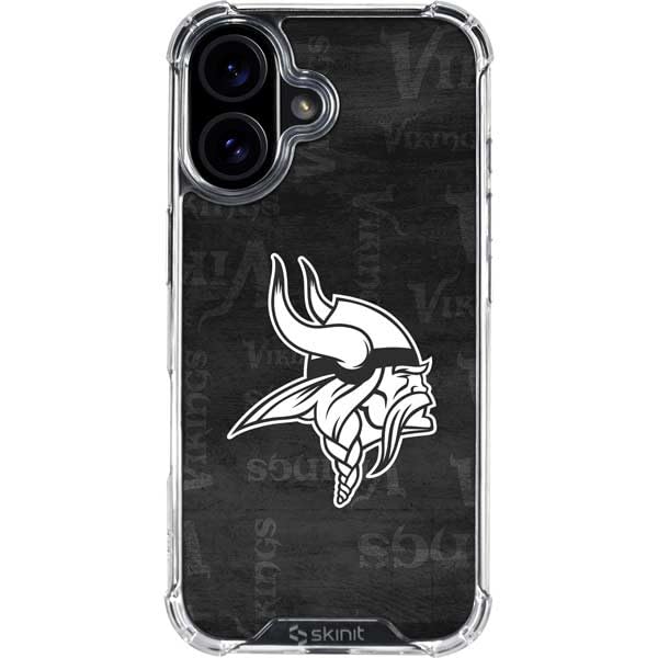 Minnesota Vikings Clear Phone Case for iPhone 16 - Shock-Absorbing Design
