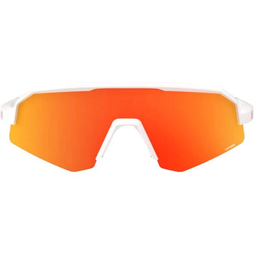 100% SLENDALE YOUTH Sunglasses Matte White - HiPER Red Mirror Lens