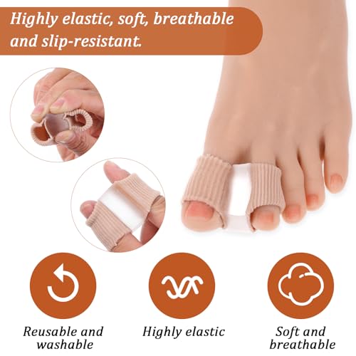 Toe Separators for Women - 6 Pcs Dual Size Silicone Spacers