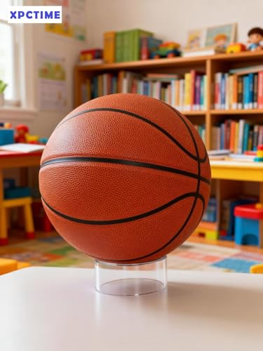 Clear Acrylic Sports Ball Display Stand - 4mm Thick Holder