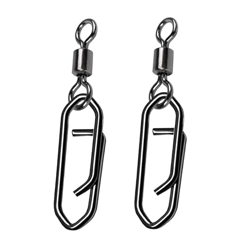 Atibin Size 4+M Fishing Swivels 53lb 50 pcs High Strength Saltwater & Freshwater