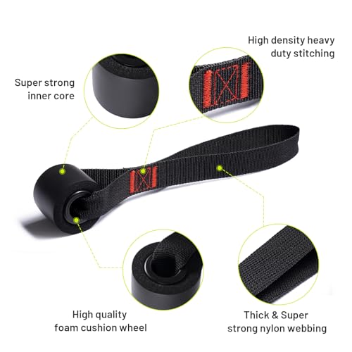 Resistance Band Door Anchor Strap - 2 Pcs with Foam Cushion