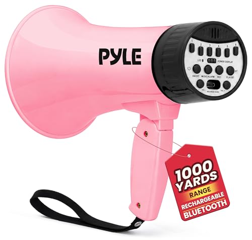 30W Rechargeable Megaphone with Bluetooth & Siren - 1000 Yard Range
