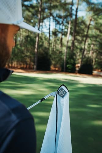 Magnetic Golf Towel - Royal 19” Waffle-Textured Microfiber