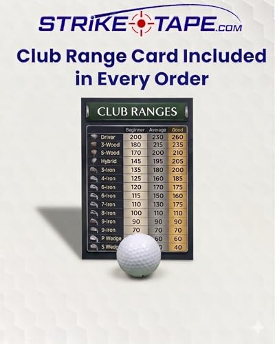 Strike Tape Golf Impact Tape for Drivers, Irons & Hybrids – Easy-Peel, No Residue, L/R Hand, 90 Stickers, Model: DRIVER/IRONS/HYBRIDS