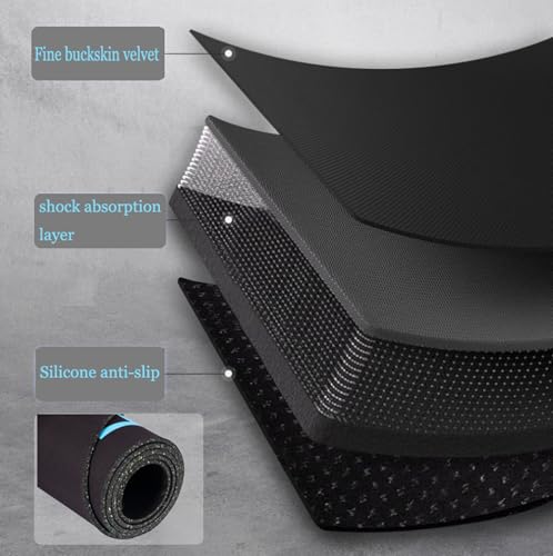 Non-Slip 7mm Exercise Yoga Mat for Ab Roller Workouts with Storage Bag