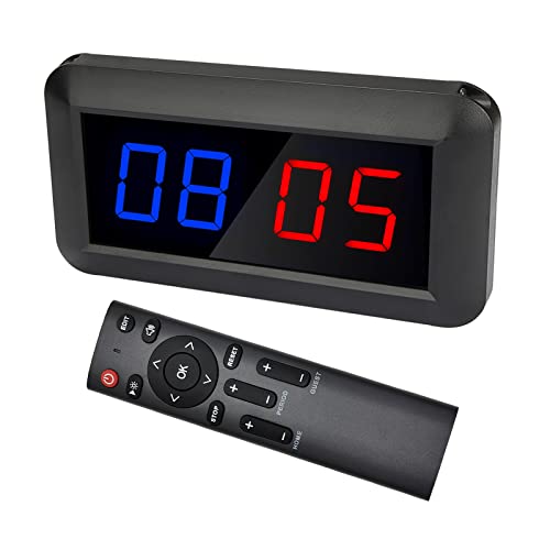 Portable Electronic Scoreboard with Remote - Blue/Red
