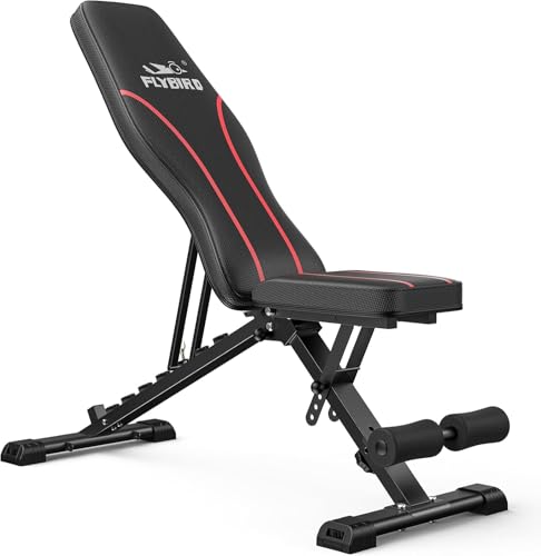Adjustable Weight Bench for Full Body Workout - Foldable Design